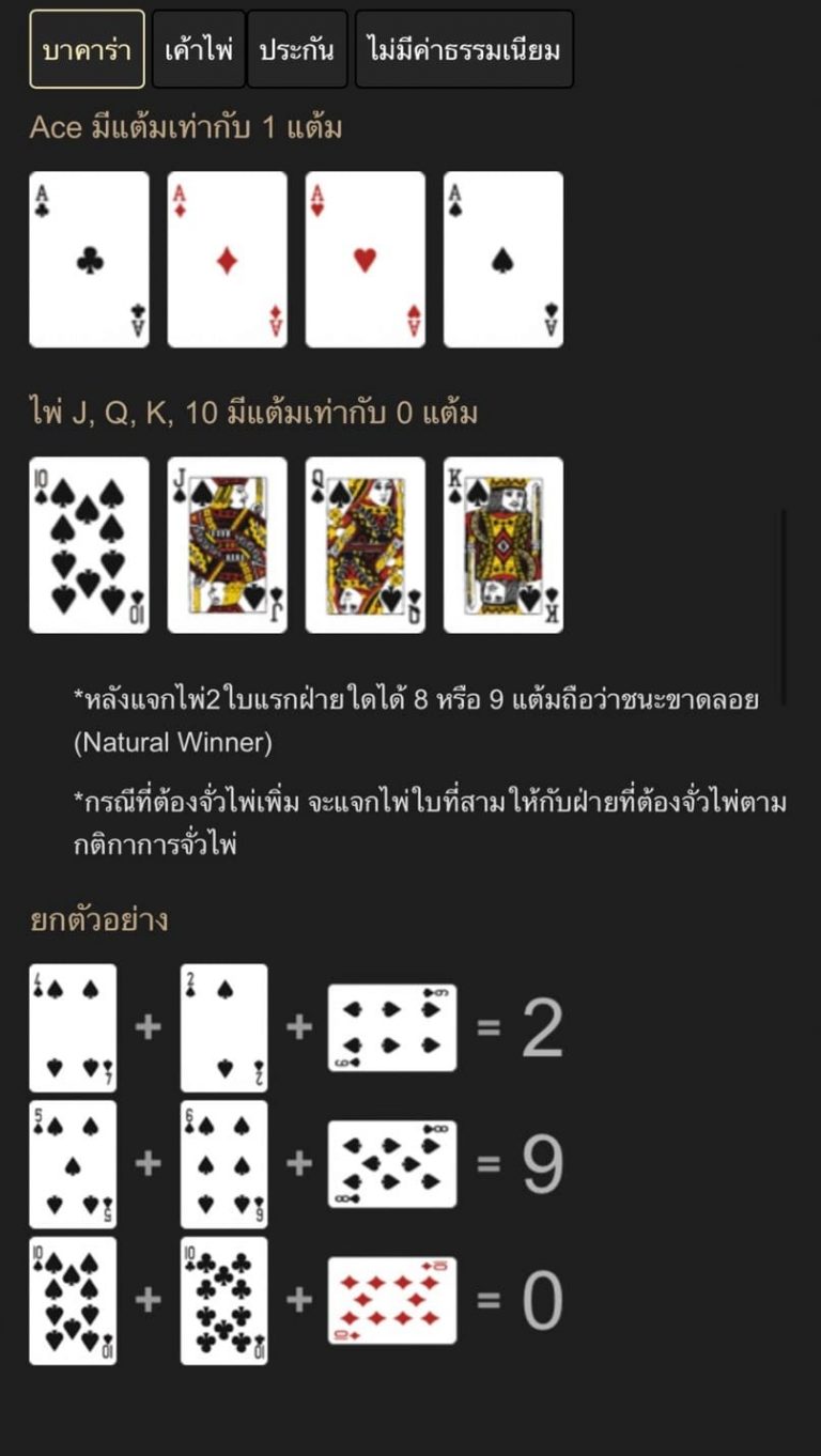 บาคาร่าสายฟ้า lightning baccarat วิธีเล่น จ่ายจริง