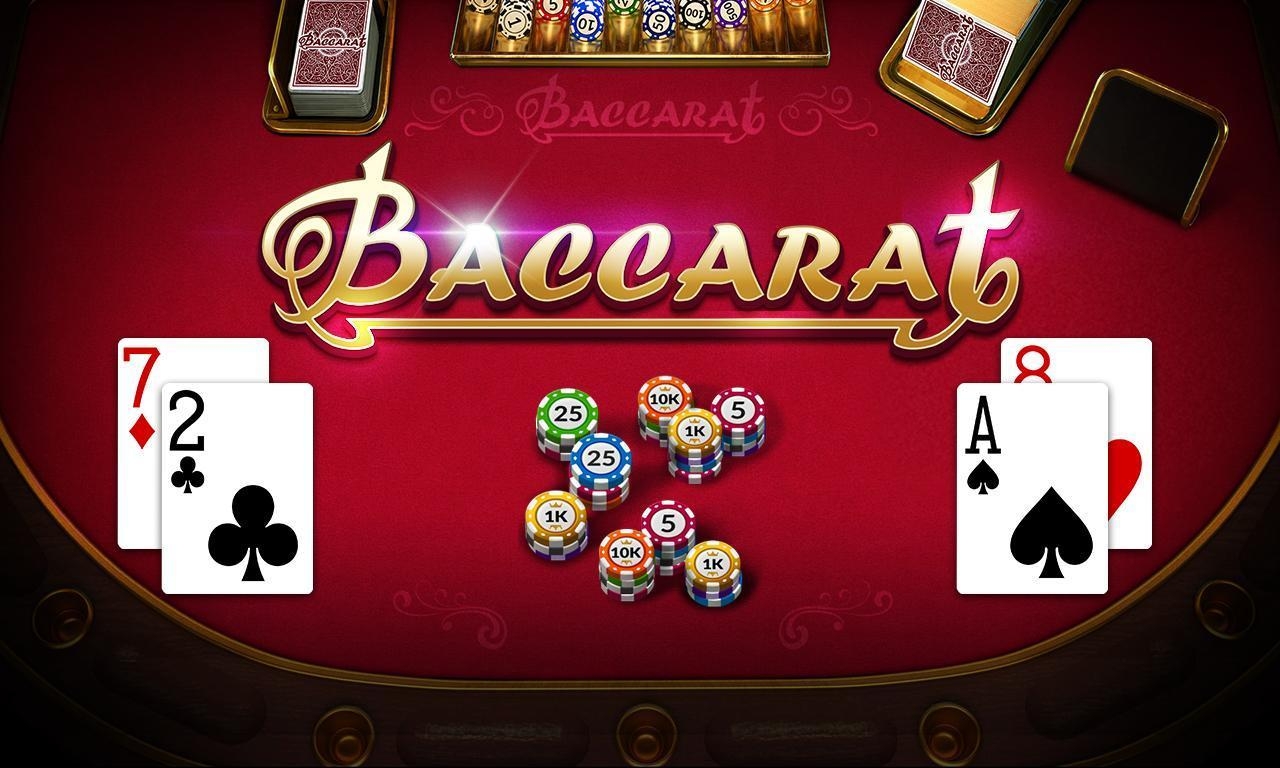 ไพ่ ชิปคาสิโน เกมไพ่ Baccarat