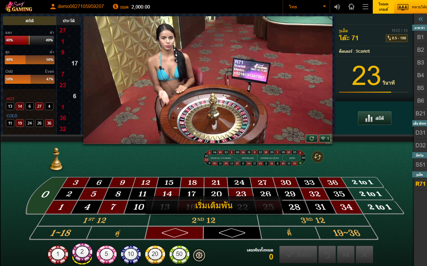 รูเล็ต (Roulette)